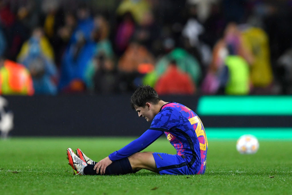 Barcelona face missing out on the Champions League knockout stage for the first time since their latest star, 17-year-old midfielder Gavi, was born