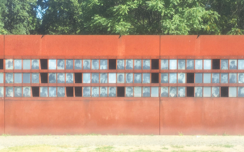 A memorial to those who died trying to cross the Wall