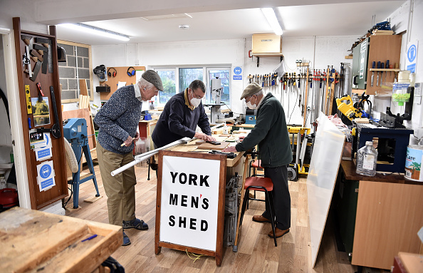 The York Men's Shed Share Experiences At Weekly Meeting