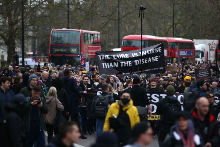'World Wide Rally For Freedom' Protesters Gather In London