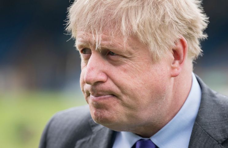 UK Prime Minister Boris Johnson Visits Football Club Bury FC