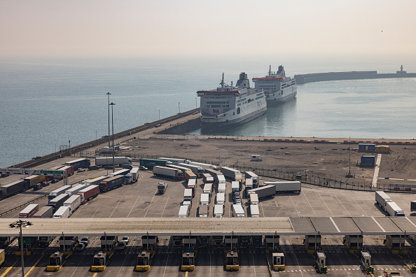 P&O Ferries In The Port of Dover
