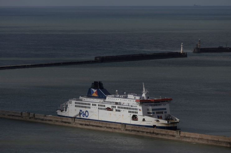 P&O Ferries In The Port of Dover