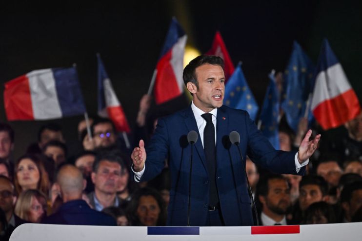 Election Night With Emmanuel Macron's Supporters During France's 2022 Presidential Race Results