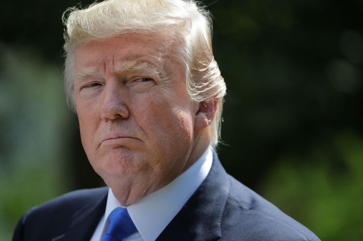 Donald Trump wants to give evidence in a London court to prove claims Russia supported his 2016 election campaign are false. Photo: Getty