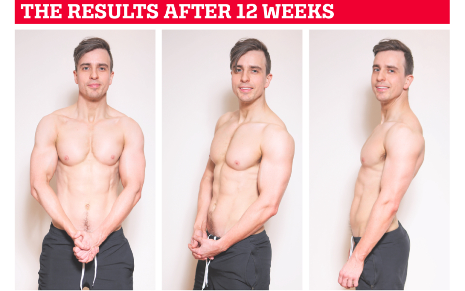 Steve Dinneen results after 12 weeks of EMS