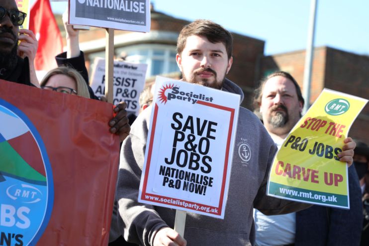 Protests after P&O Ferries sacked Its Entire UK Crew