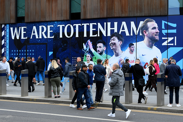Tottenham fans sang the 'Sign on' song at Liverpool on Saturday
