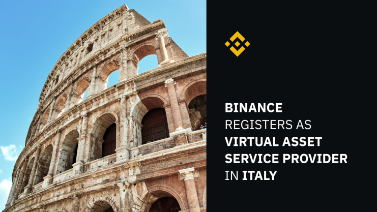 Crypto exchange Binance has today been handed regulatory approval in Italy, less than a month after being approved in France.