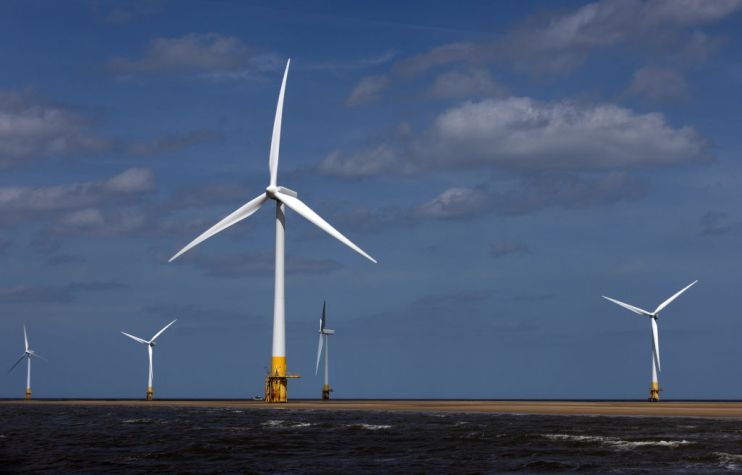 The Scroby Sands Offshore Wind Farm As UK Plans New Energy Law