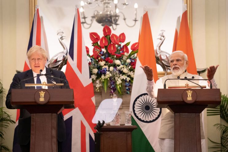 British Prime Minister Boris Johnson Visits India