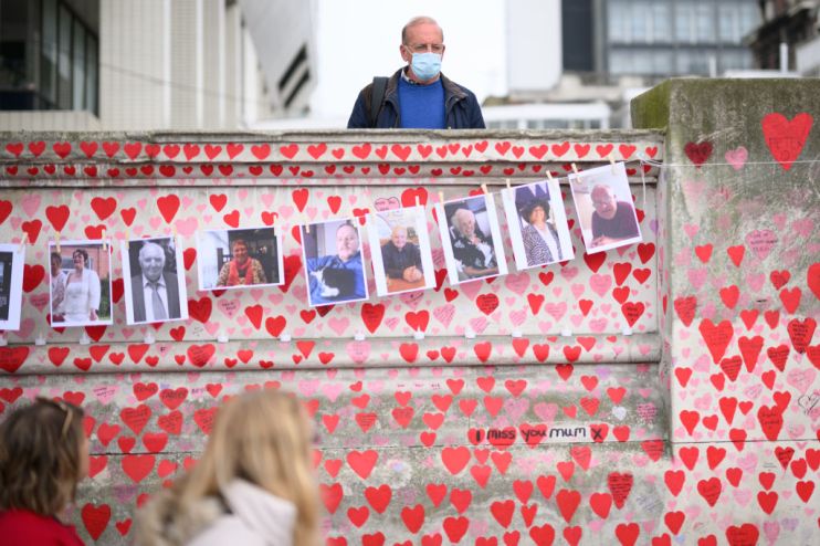 First Anniversary Of The Covid Memorial Wall In London