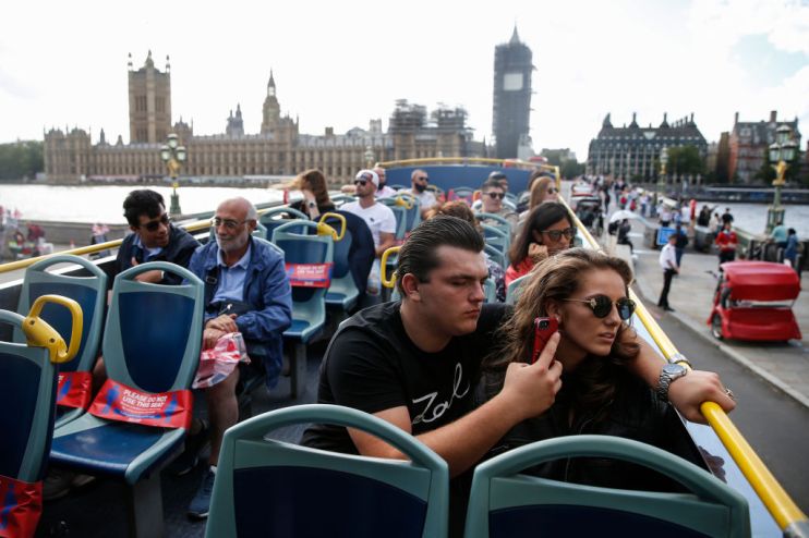 Overseas travel to the UK has remained significantly behind pre-pandemic levels, despite a boom compared to 2021 levels.
