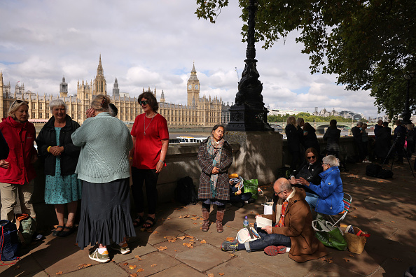 The Coffin Carrying Queen Elizabeth II Is Transferred From Buckingham Palace To The Palace Of Westminster