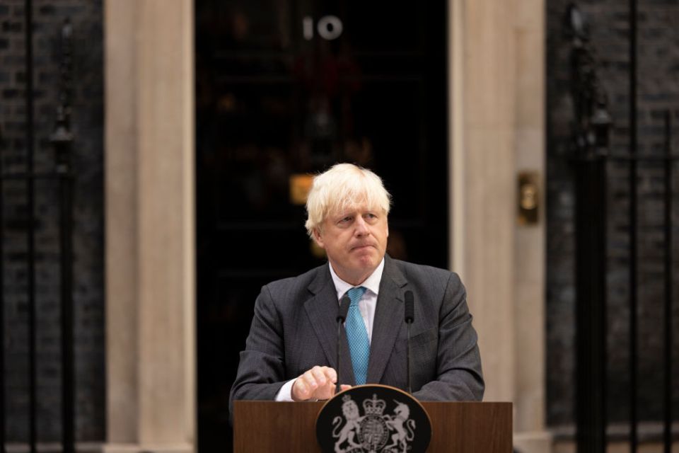 Boris Johnson Delivers Farewell Remarks At No10