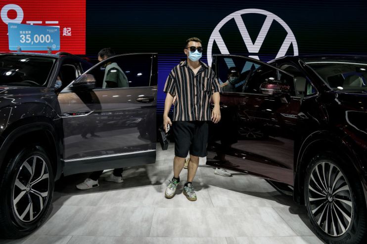 Volkswagen forecasts China sales in 2022 to be on par with last year’s levels as the impact of the pandemic and of semiconductor shortages lingers on. 