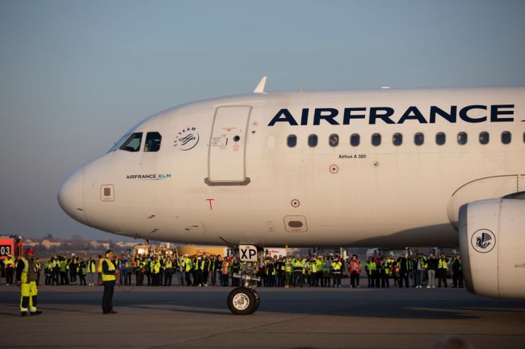 The shares of Air France-KLM have sunk as low as 12 per cent after the carrier issued €300m (£262.5m) worth of bonds convertible into shares.