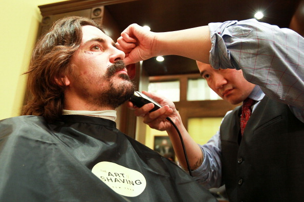 Anaheim Ducks Kick Off Movember At The Art Of Shaving In Washington, DC