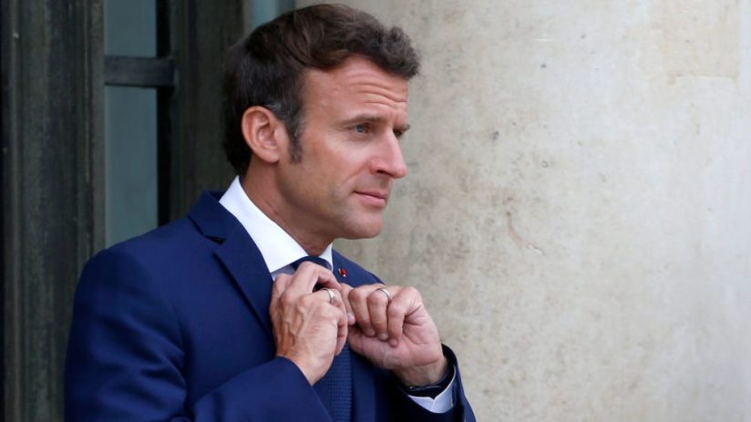 French President Emmanuel Macron Hosts President Of The European Commission Ursula von der Leyen