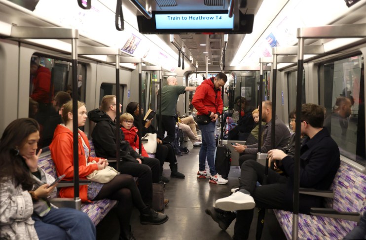 People using the Elizabeth Line
