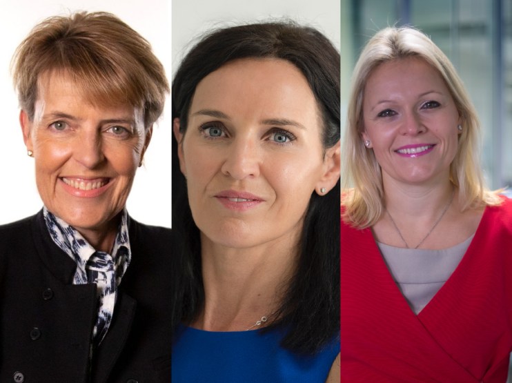 Christine Hodgson, Helen Miles and Liv Garfield