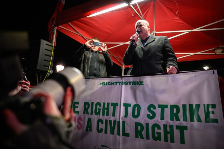 Emergency Right To Strike Demo Held Outside Downing Street