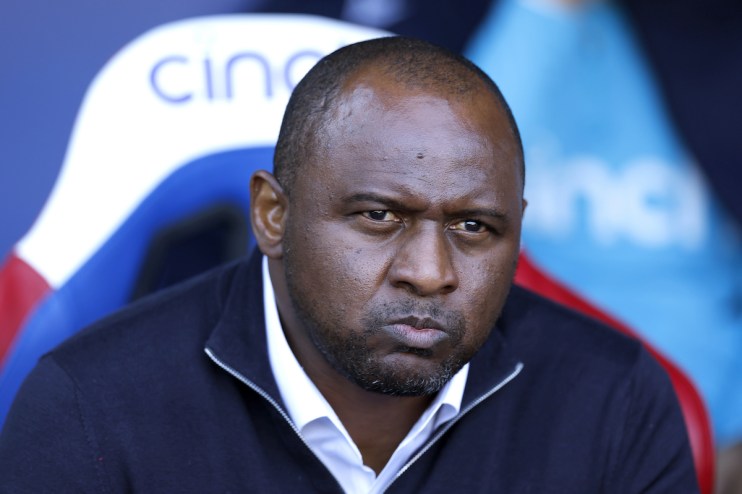 Crystal Palace manager Patrick Vieira has been sacked.