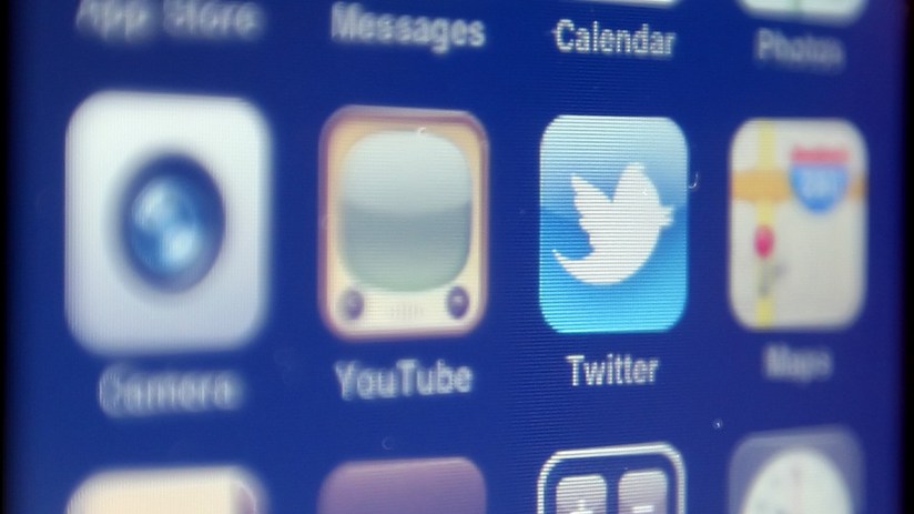 The logo of social networking website Twitter