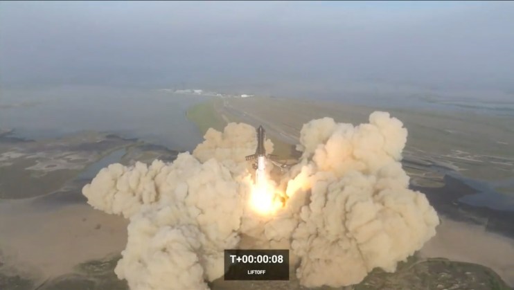 Screenshot of the launch