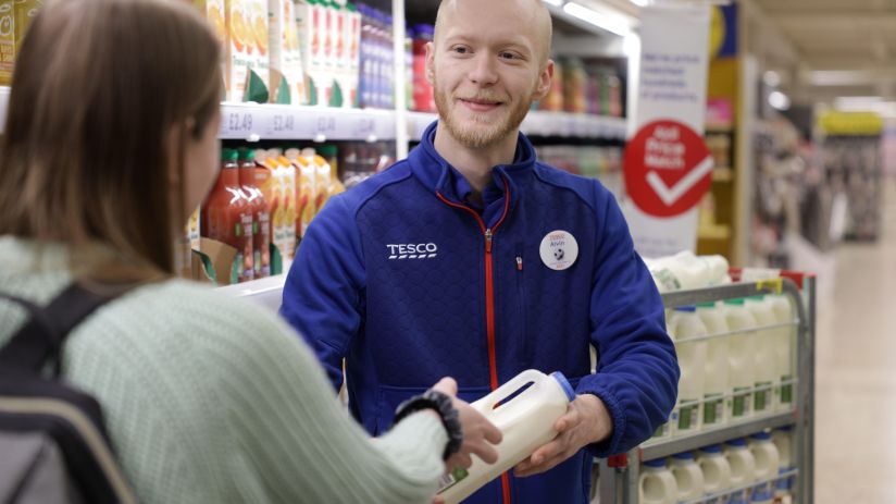 Tesco milk aisle