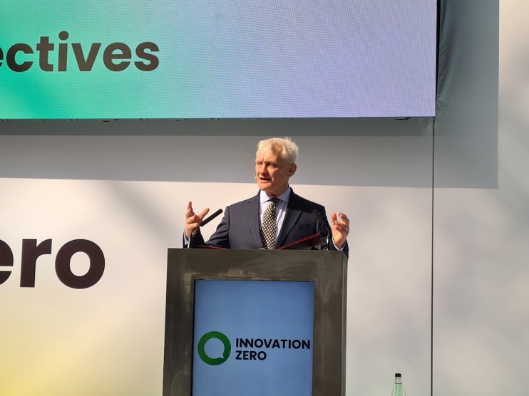 Climate and Net Zero minister Graham Stuart speaking at the Innovation Zero Congress in London, where he said that the Government is committed to granting new UK oil and gas licences but "would never" approve anything incompatible with net zero and 1.5C. Picture date: Thursday May 25, 2023. PA Photo. See PA story ENVIRONMENT Innovation Licences. Photo credit should read: Danny Halpin/PA Wire