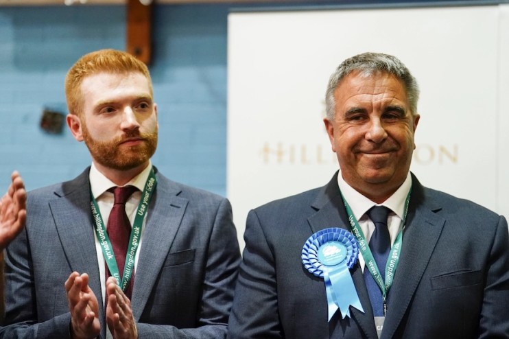 Conservative Steve Tuckwell and Labour's Danny Beales. Photo: Jordan Pettitt/PA Wire