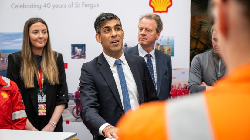 Rishi Sunak Visits Aberdeenshire To Announce Further Measures To Protect The UK's Long-Term Energy Security