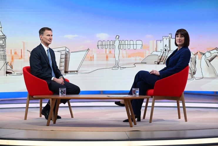 Chancellor Jeremy Hunt and Labour's Rachel Reeves. Photo: PA