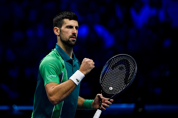 World No1 tennis star Novak Djokovic beat Jannik Sinner in Turn to claim the ATP Finals title in straight sets.