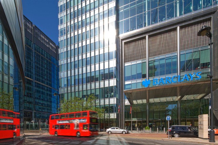 Barclays iconic Canary Wharf HQ