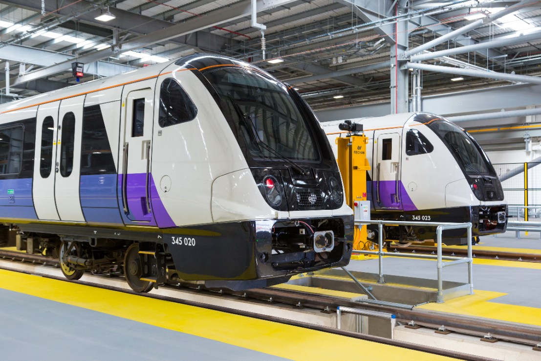 TfL: Elizabeth line trains at Old Oak Common depot