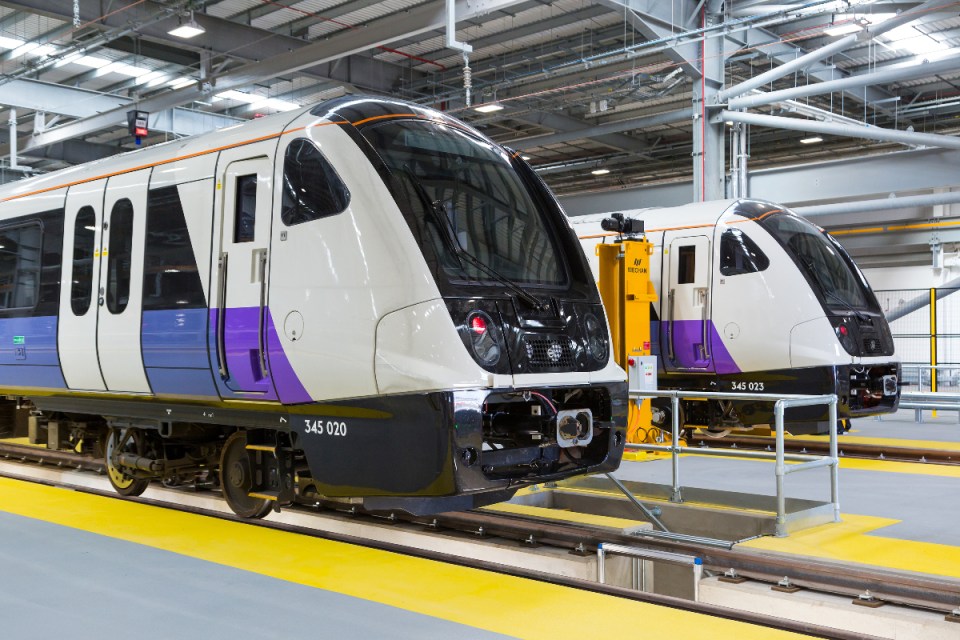 TfL: Elizabeth line trains at Old Oak Common depot