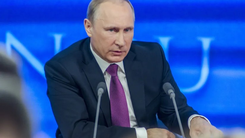 Russia has expelled a British diplomat and accused him of spying. Pictured, Russian President Vladimir Putin.