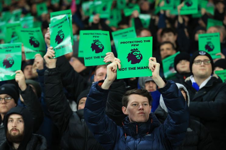 The Premier League has been criticised by some fans of clubs who face punishment