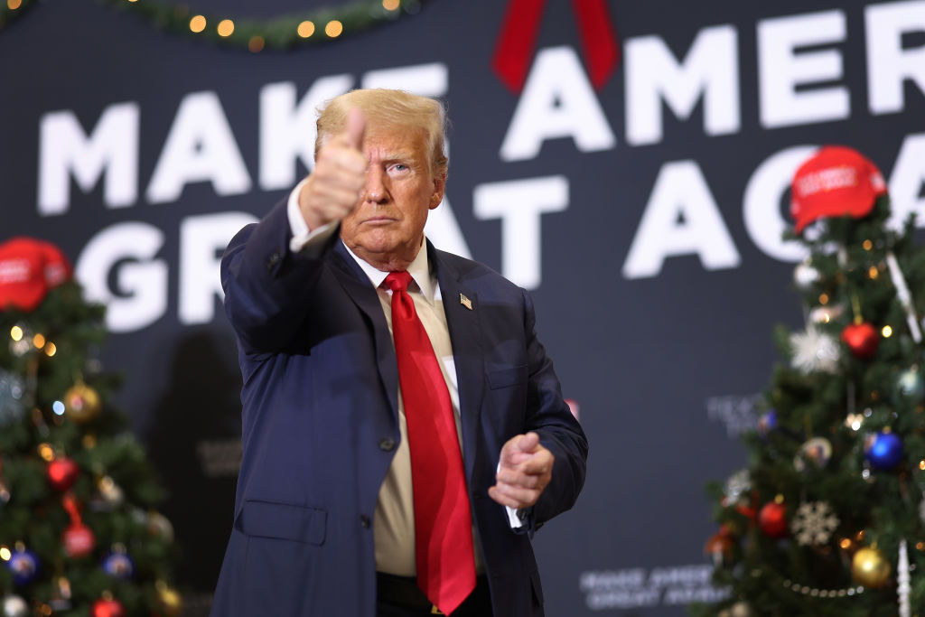 Former President Trump Holds Rally In Waterloo, Iowa