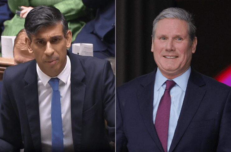 The Conservatives are facing an electoral wipeout along the lines of the 1997 Labour landslide, a key opinion poll has suggested. Photos: PA