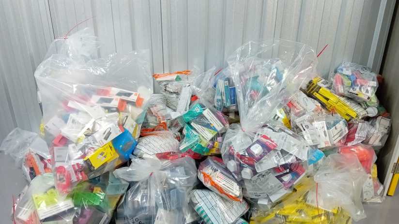Illegal supersize vapes, fake designer mobile phone covers and sweets with additives banned in the UK were among items seized by London law enforcement following a £55k raid on one of the West End’s American Candy Stores. 
