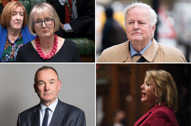 Clockwise from top left: Harriet Harman, Bob Stewart, Nickie Aiken and Jon Cruddas. Photos: PA