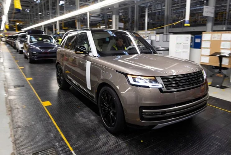 Range Rover to the rescue: It has been nearly two decades since the Indian automotive giant Tata Motors bought Jaguar Land Rover from Ford in a $2.3bn (£1.82bn) deal. Here, a Range Rover sports utility vehicle (SUV) moves along the production line at Tata Motors Ltd.'s Jaguar Land Rover vehicle manufacturing plant in Solihull, UK. Chris Ratcliffe/Bloomberg via Getty Images