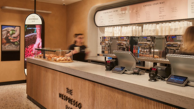 Nespresso will open its first ever cafe near Liverpool Street station, joining the likes of Pret A Manger, Starbucks and Costa to help caffeinate customers on the go. 