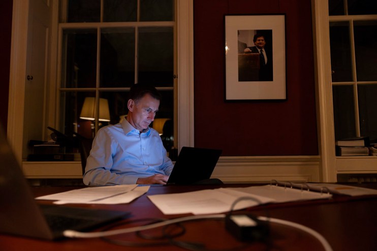 Chancellor Jeremy Hunt preparing for the Spring Budget 2024. Photo: HMT