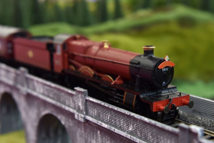 A Hornby, Harry Potter, Hogwarts Express Train Set on display during the Toy Fair at Olympia London on January 21, 2020 in London, England. The Toy Fair is the UK’s largest dedicated toy, game and hobby trade show welcoming more than 270 companies exhibiting thousands of products. (Photo by John Keeble/Getty Images)