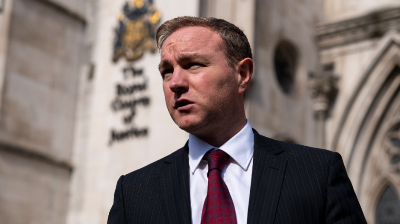 Financial market trader Tom Hayes, who was jailed alongside Carlo Palombo over interest rate benchmark manipulation, outside the Royal Courts Of Justice ahead of a Court of Appeal ruling over whether their convictions should be overturned. (Jordan Pettitt/PA Wire)
