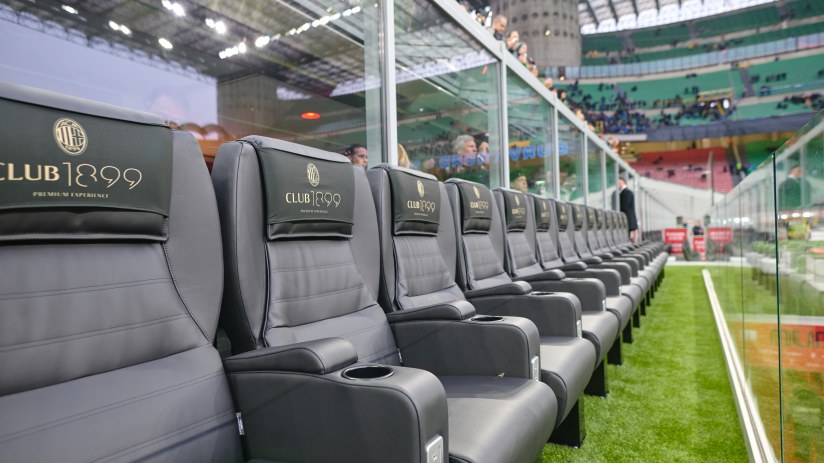 The Club 1899 Front Row Experience at AC Milan is an example of football clubs opening up new commercial inventory
